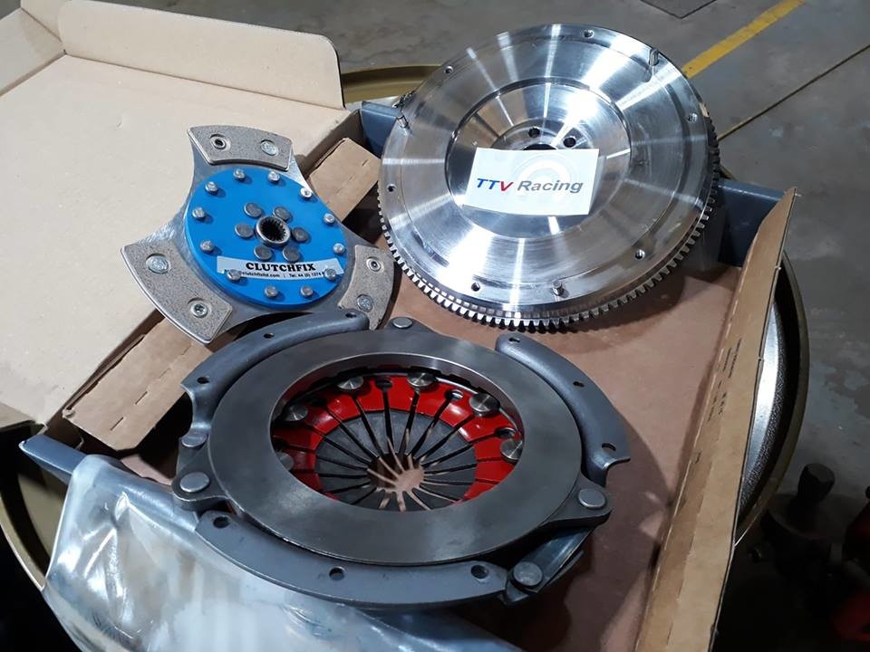 replacement billet flywheel and custom clutch 