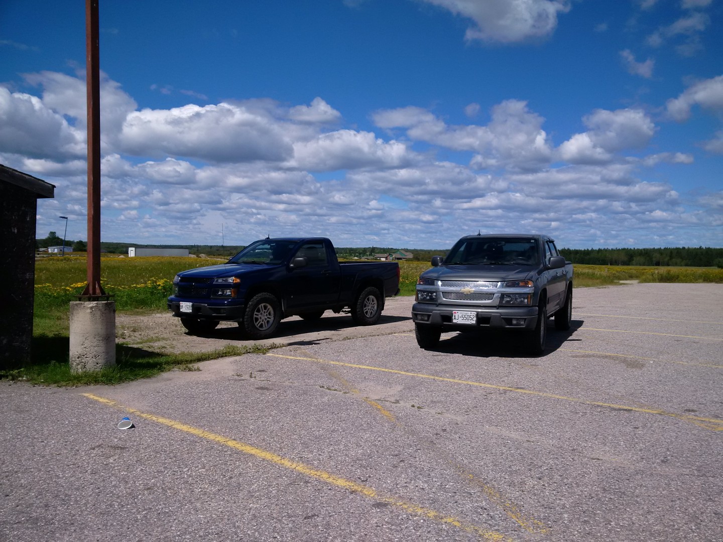 Truck made a friend